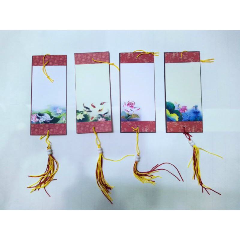 Combo 10 tờ giấy viết thư pháp mini 8x18cm